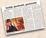 Zeitungsartikel Duo Sandrose bei der Augsburger Mozartnacht